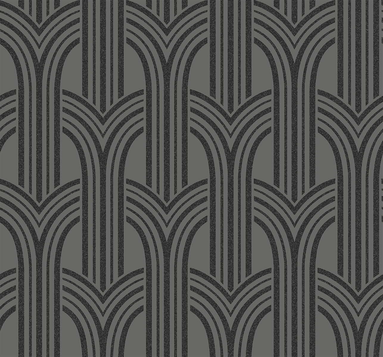 Seabrook Designs BD50420 Etten Beaded Déco Arches  Wallpaper Pewter & Galaxy