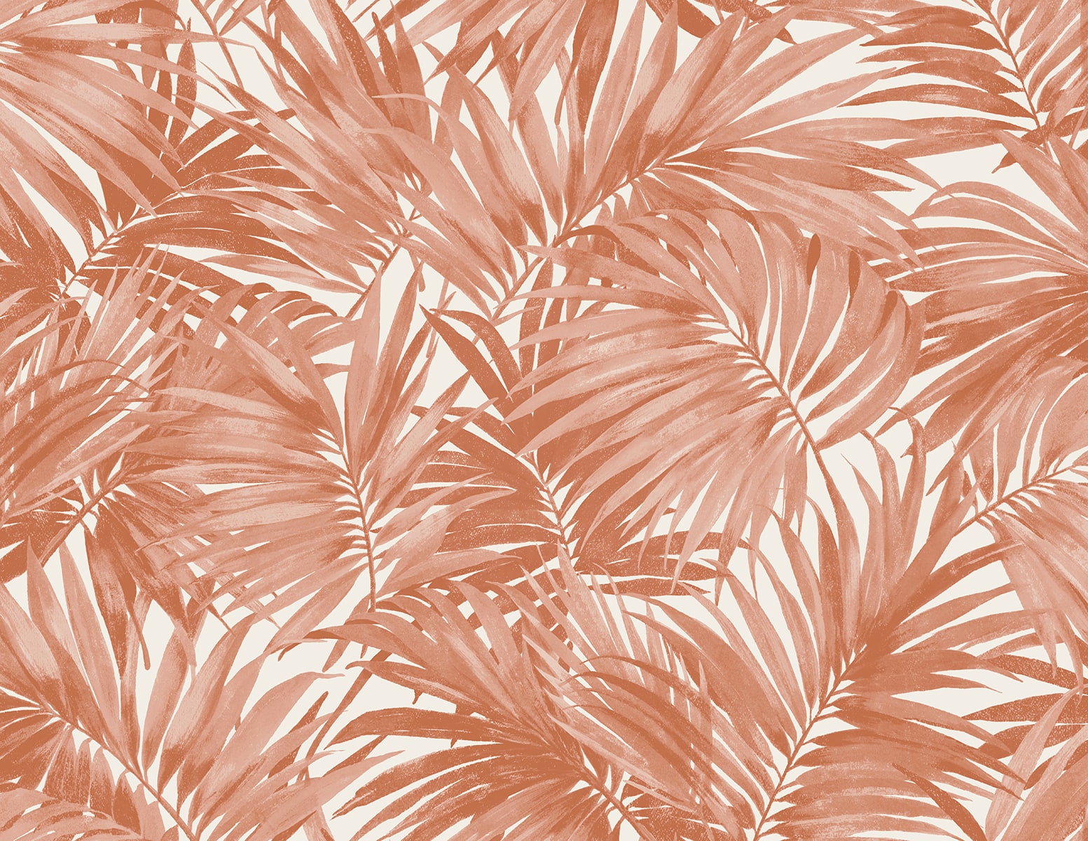 Lillian August LN40706 Coastal Haven Cordelia Tossed Palms Embossed Vinyl  Wallpaper Coral