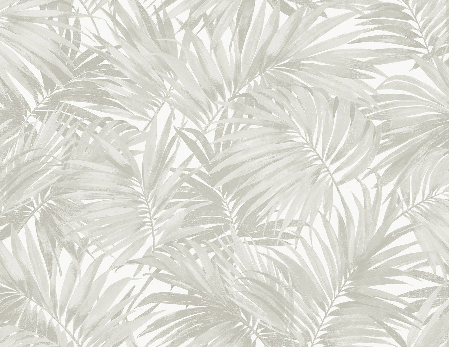 Lillian August LN40707 Coastal Haven Cordelia Tossed Palms Embossed Vinyl  Wallpaper Dove Grey