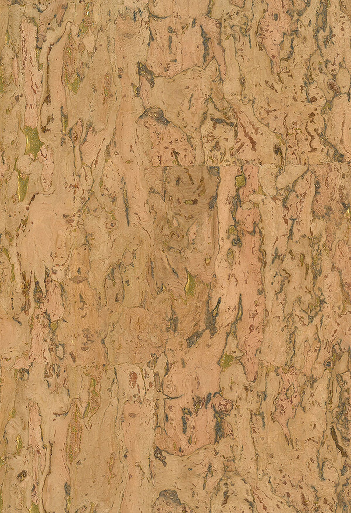 Seabrook Designs NA503 Natural Resource Cork Grasscloth  Wallpaper Brown, Metallic Gold