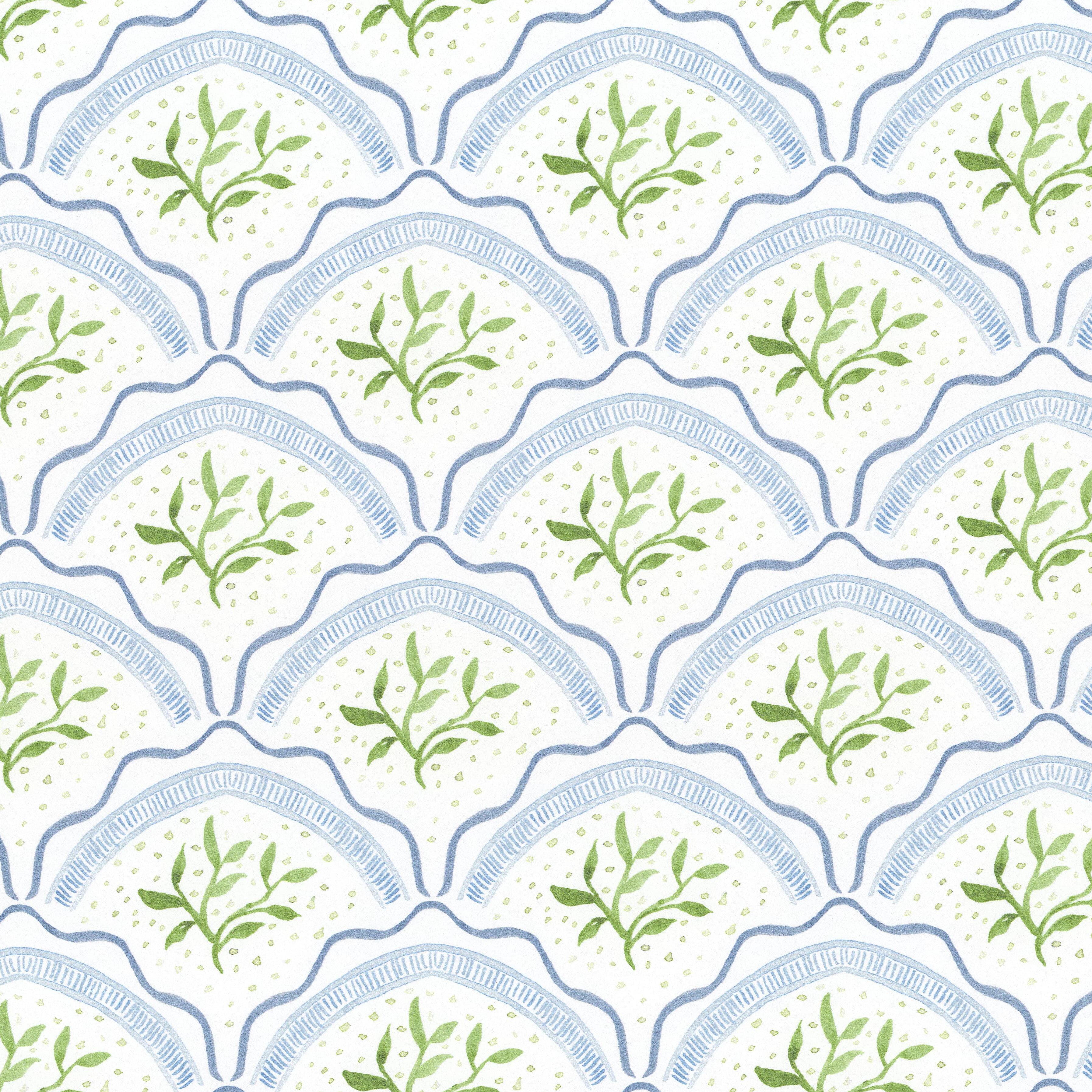 W7845 Vine Scallop 2 Spring by Stout Fabric