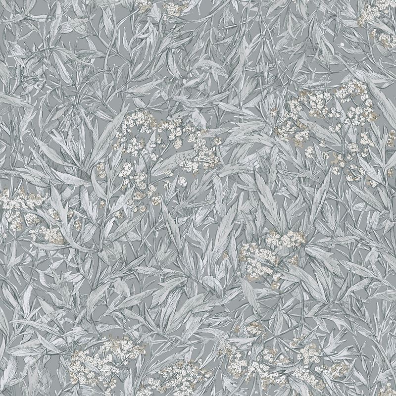 Scalamandre Wallpaper WSB00310225 Malin Mineral Grey