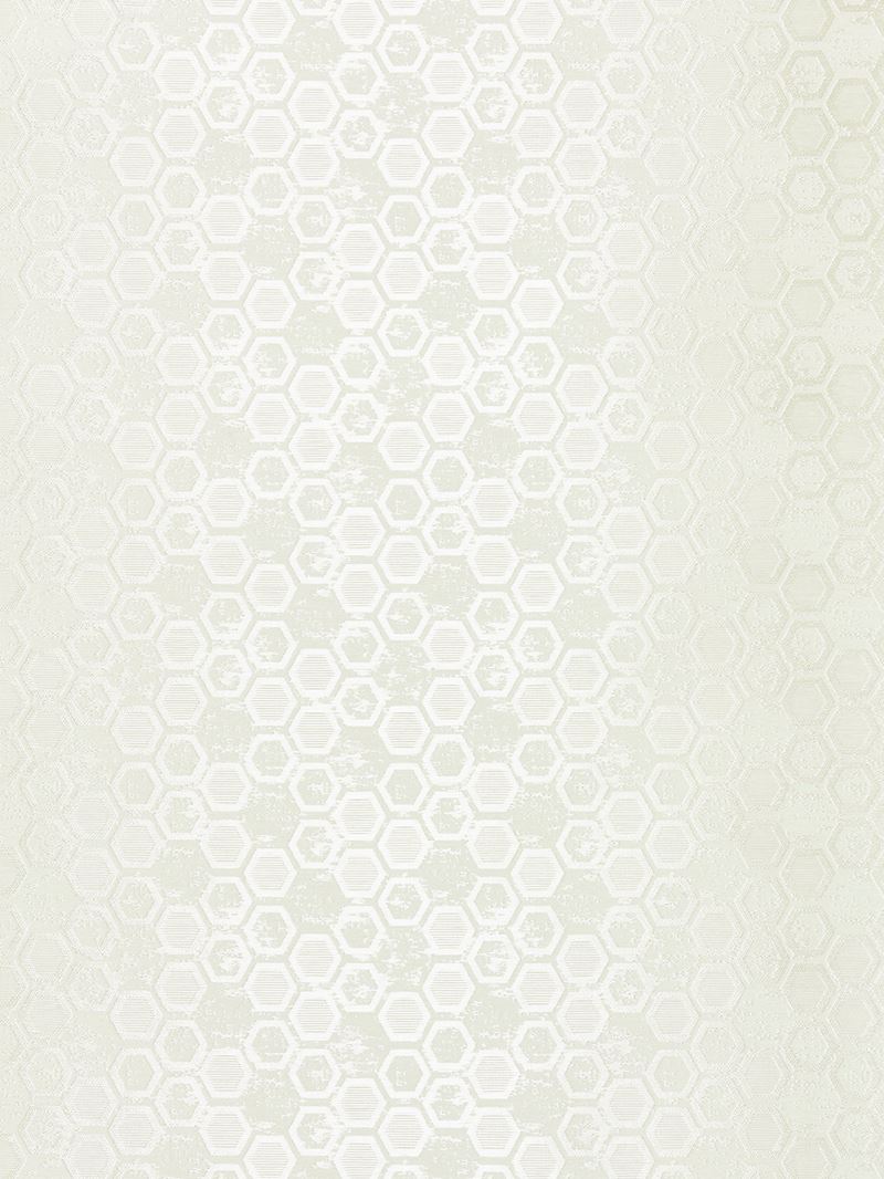 Scalamandre Wallpaper WTT661420 Hexagon Inspiration Ivory