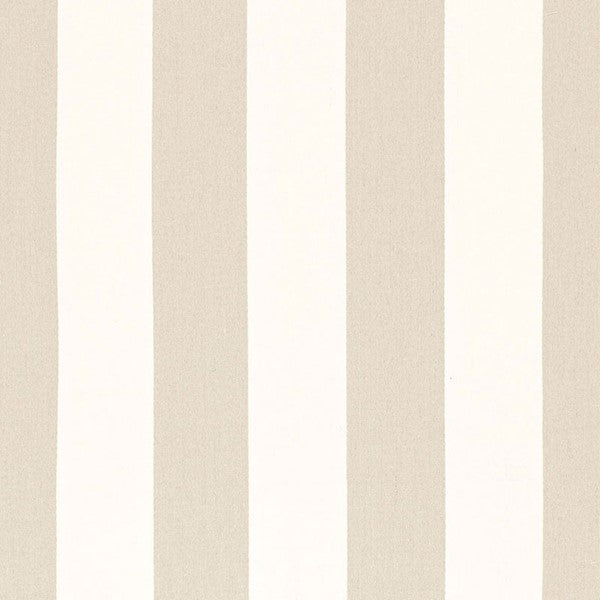 Schumacher Fabric 67561 Tundra Linen Stripe Ivoire
