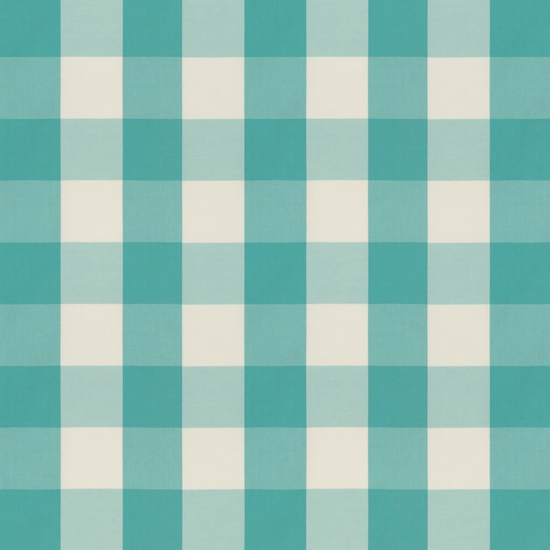 Brunschwig & Fils Fabric 8019105.13 Lackland Check Turquoise
