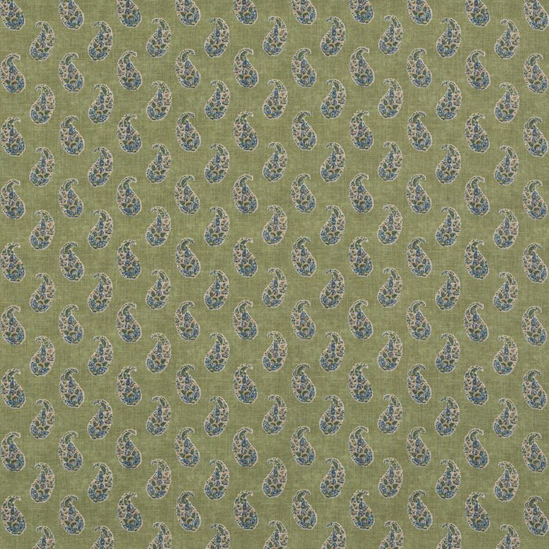 G P & J Baker Fabric BP10930.2 Patola Paisley Emerald