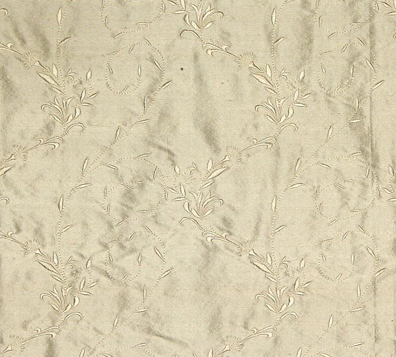 Scalamandre Fabric BY 20100702 Honeysuckle Embroidery Ivory