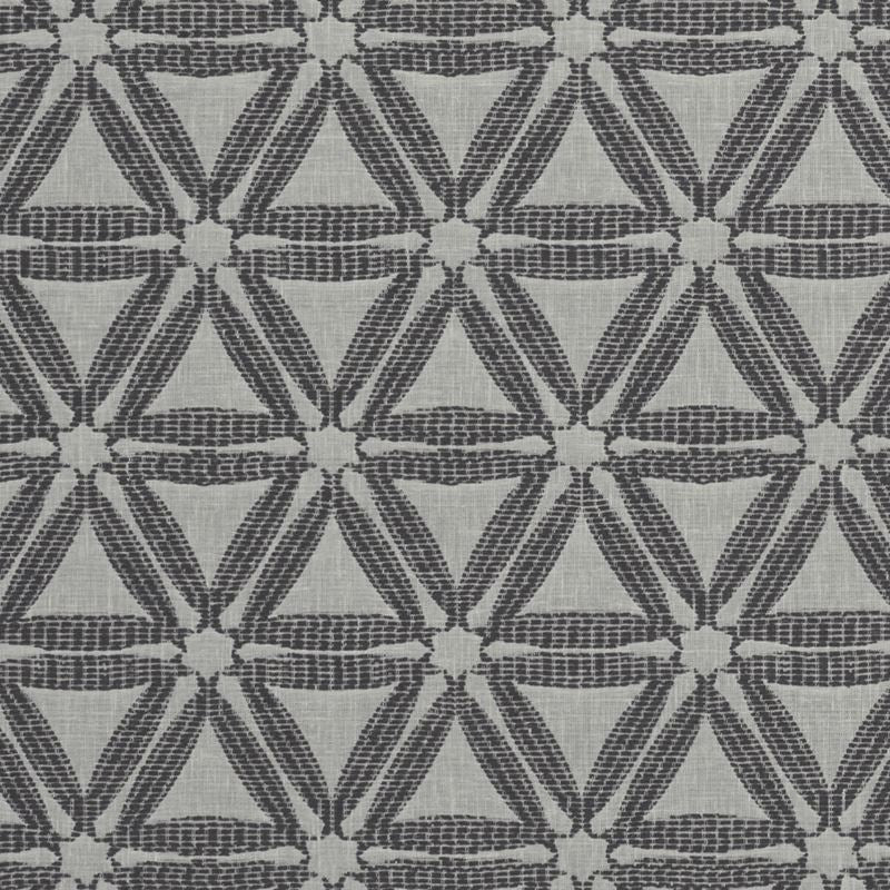 Clarke and Clarke Fabric F1053-1 Delta Charcoal