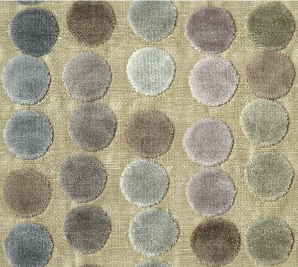 Groundworks Fabric GWF-3054.711 Avery Dots Mauve/Taupe
