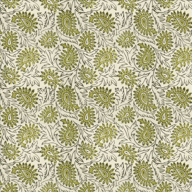 Kasmir Fabric Swansea Leaf Olive